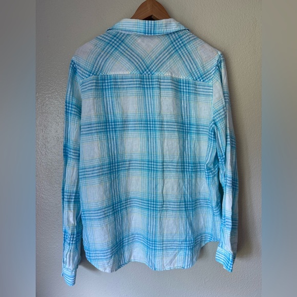 LILLY PULITZER Sea View Linen Button Down - Picture 4 of 6